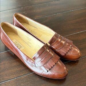ENZO ANGIOLINI Brown Italian Leather Loafers Flats Size 10